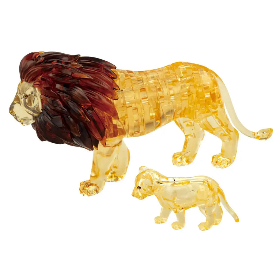 Lion & Cub 3D Crystal Puzzle